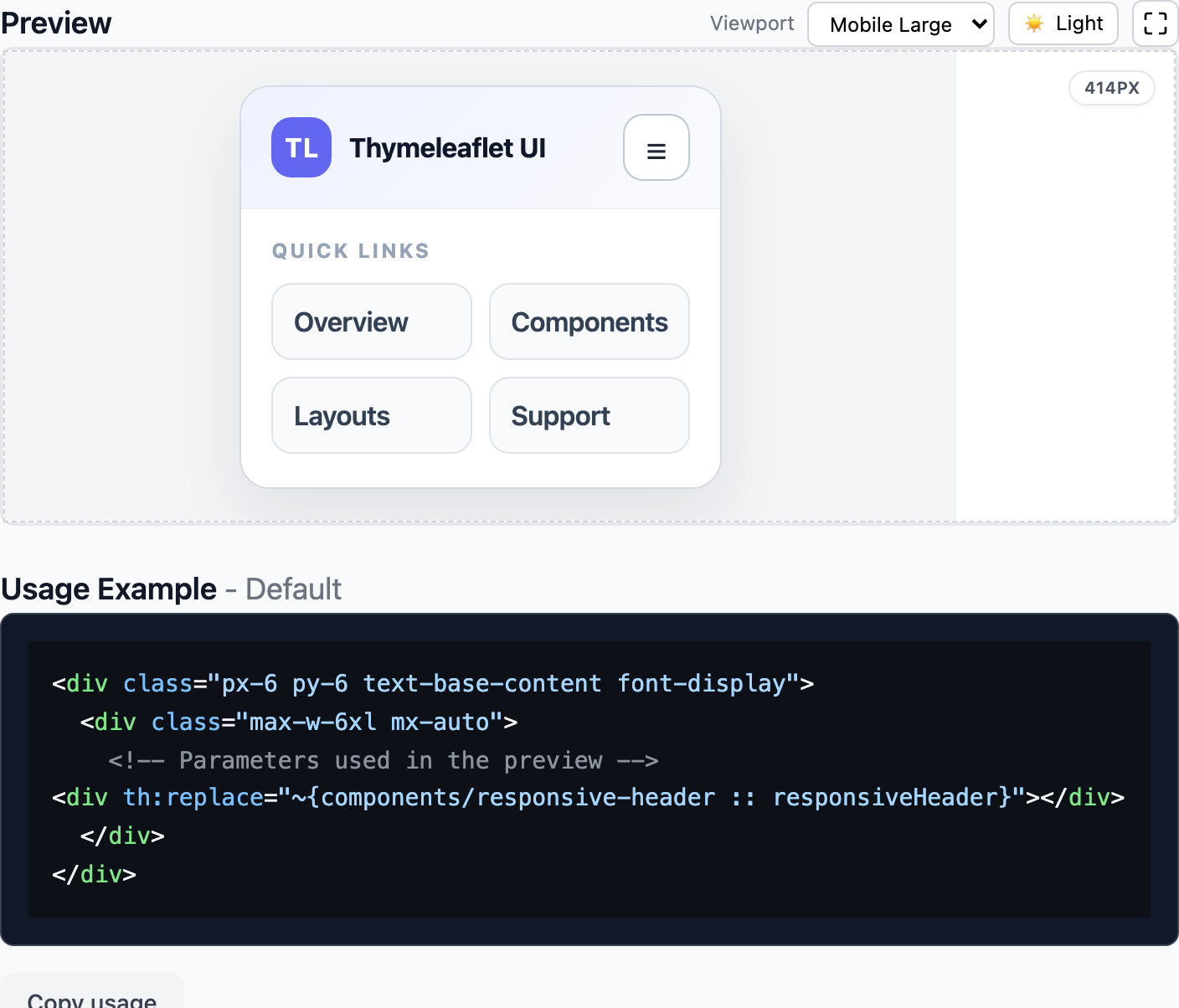 Responsive header on Mobile Small (portrait)